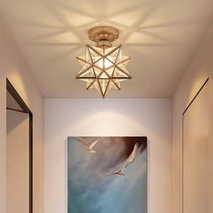 阳台灯过道灯走廊灯现代简约led吸顶灯星星灯入户门厅灯玄关灯具