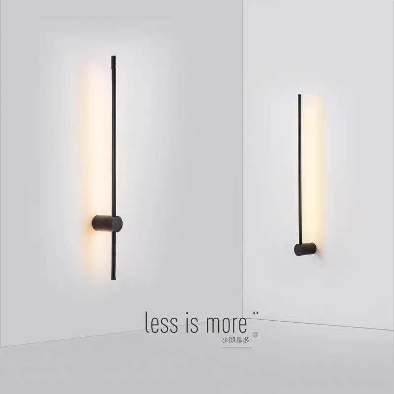 个性北欧简单长条壁灯客厅墙面沙发背景墙壁灯卧室床头壁灯led灯