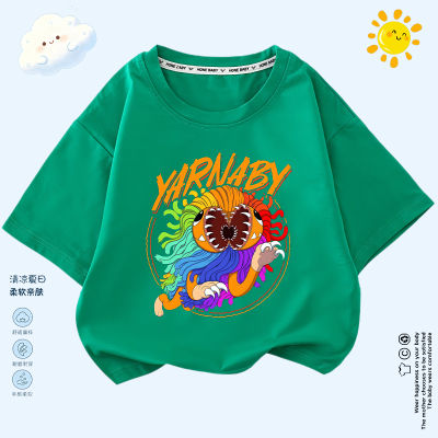 波比的游戏时间poppyplaytime男女童纯棉半袖儿童短袖夏季韩版T恤