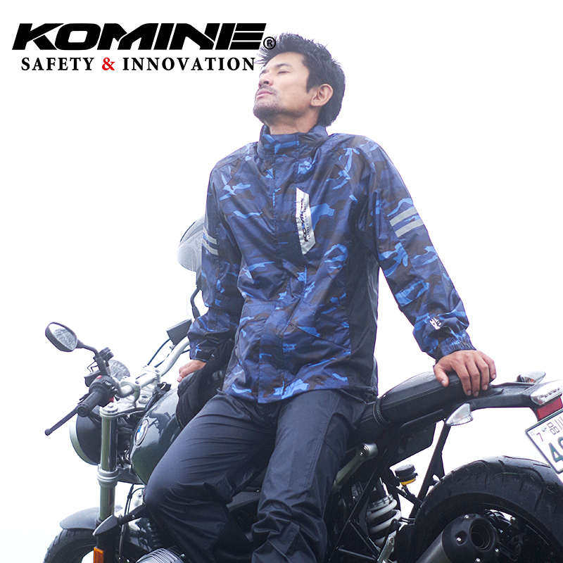 KOMINE四季透气摩托车摩旅骑行分体雨衣套装户外全防水暴雨RK-539 - 实物图