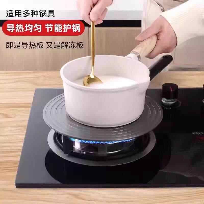 导热板瓦斯炉家用炉灶导热盘防烧黑瓦斯灶快速解冻神器化冻隔热板图片