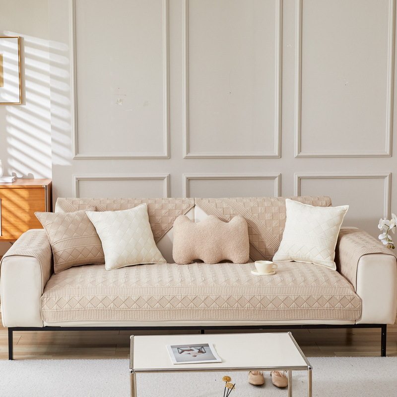 沙发垫纯棉四季布艺简约全棉坐垫现代通用盖布2024防滑沙发套罩巾