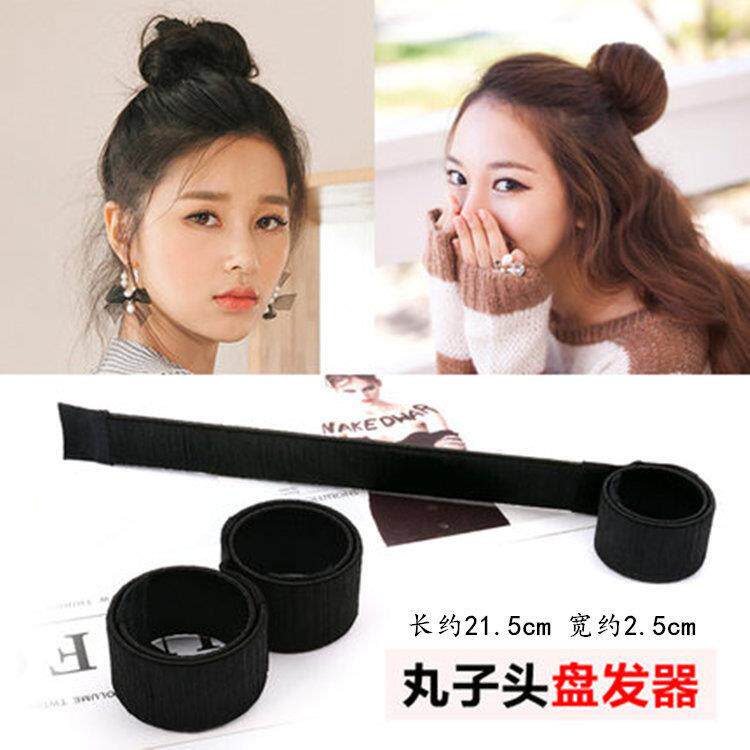 韩版啪啪圈束发蓬松丸子头盘发器扎头造型器工具花苞头成人卷发棒