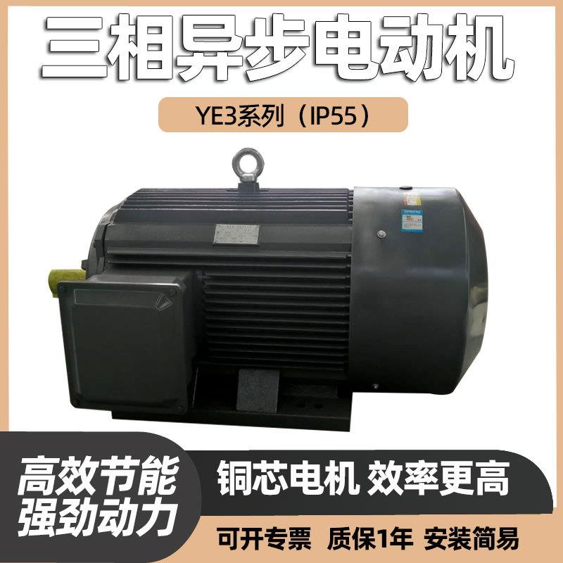 YE2 YE3三相异步电动机380V铜线交流160KW水泵三相发电机2级4级