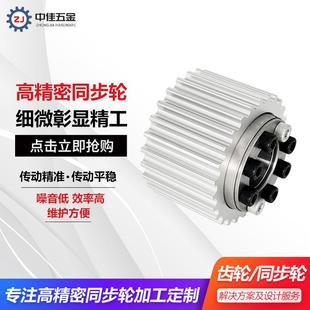 工业传动HTD8M皮带机械人手同步轮现货 中佳同步带轮胀紧套