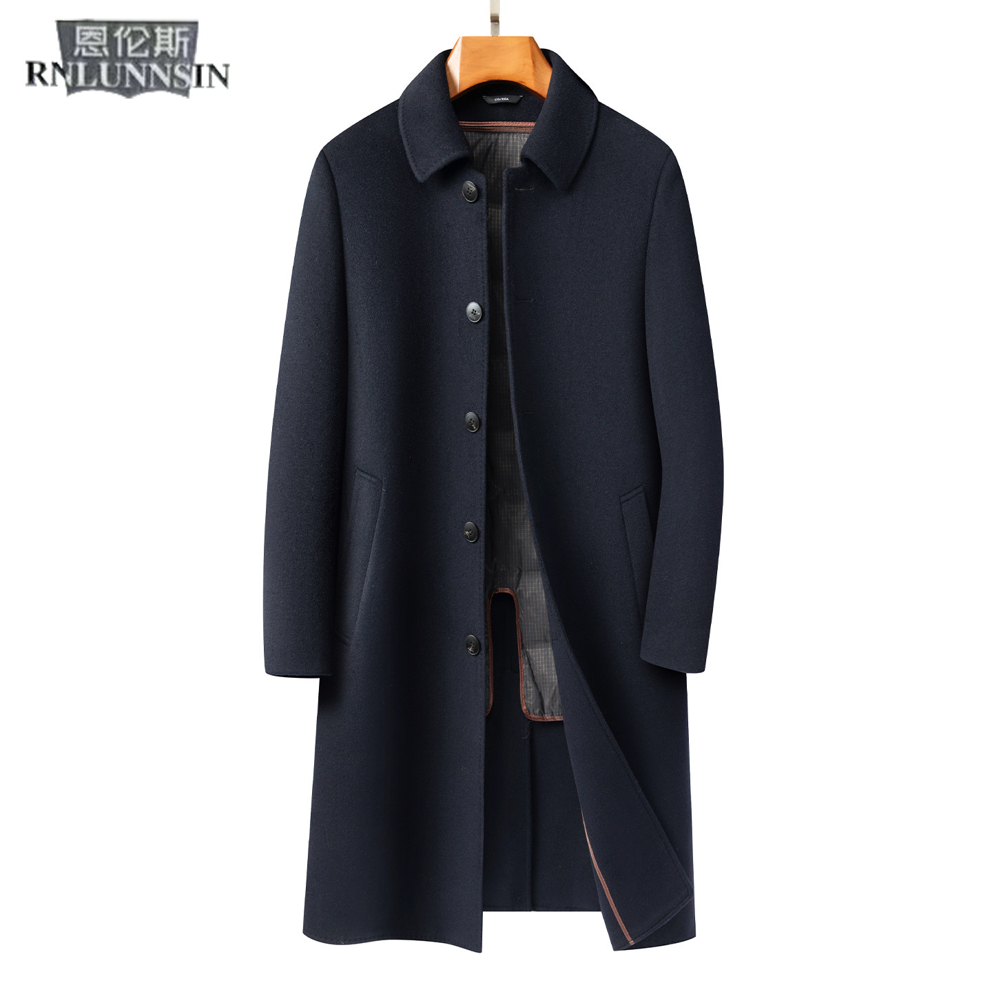 羊毛呢大衣男士中长款过膝翻领扣子羽绒服内胆男装外套冬季双面绒,男装,毛呢大衣,淘宝优惠券,粉丝福利购,淘宝优惠卷