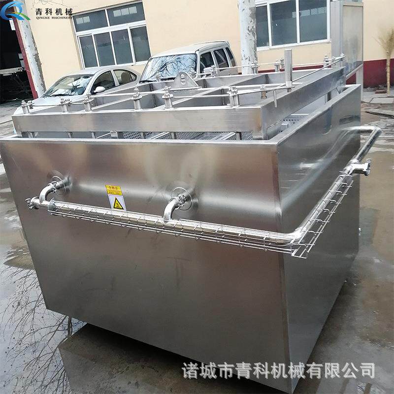 厂家供应凤爪无骨鸡爪自动翻框出料煮锅 德州扒鸡蒸汽方形煮锅哦1