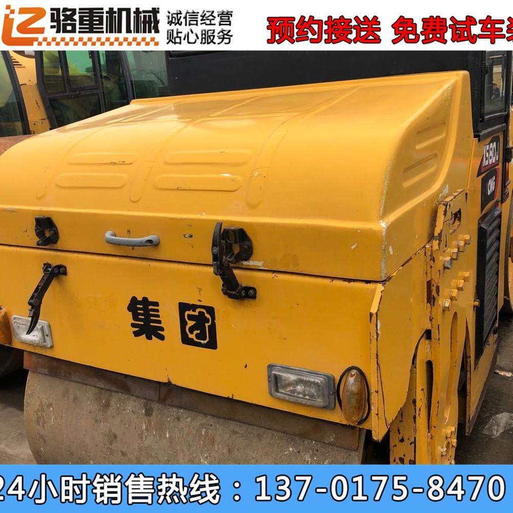 原装二手8吨10吨双钢轮振动压路机 2手8T10T双铁轮震动压路车出租