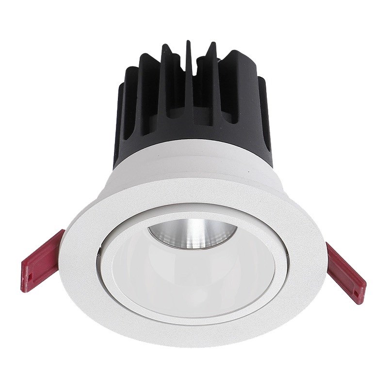 嵌入式led射灯深防眩光97高显色无频闪15WCOB筒灯可调角度天花灯