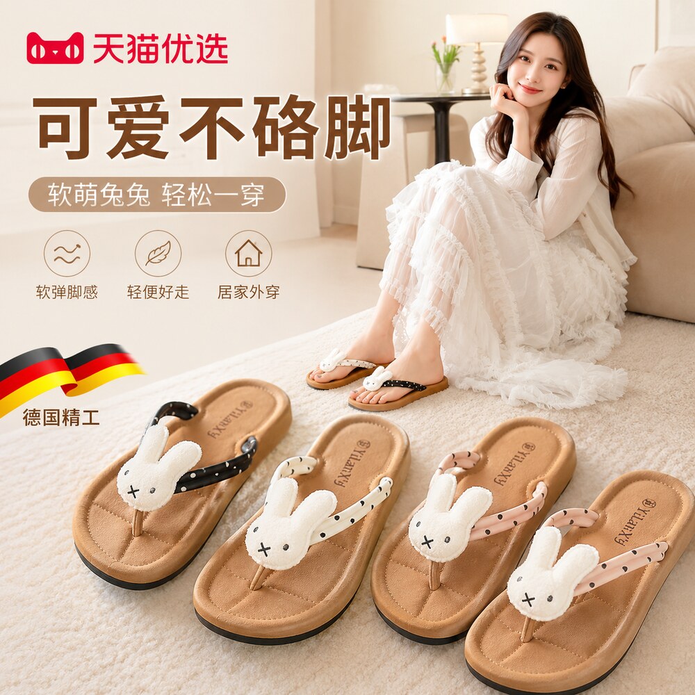 【德国精工】防滑软底拖鞋