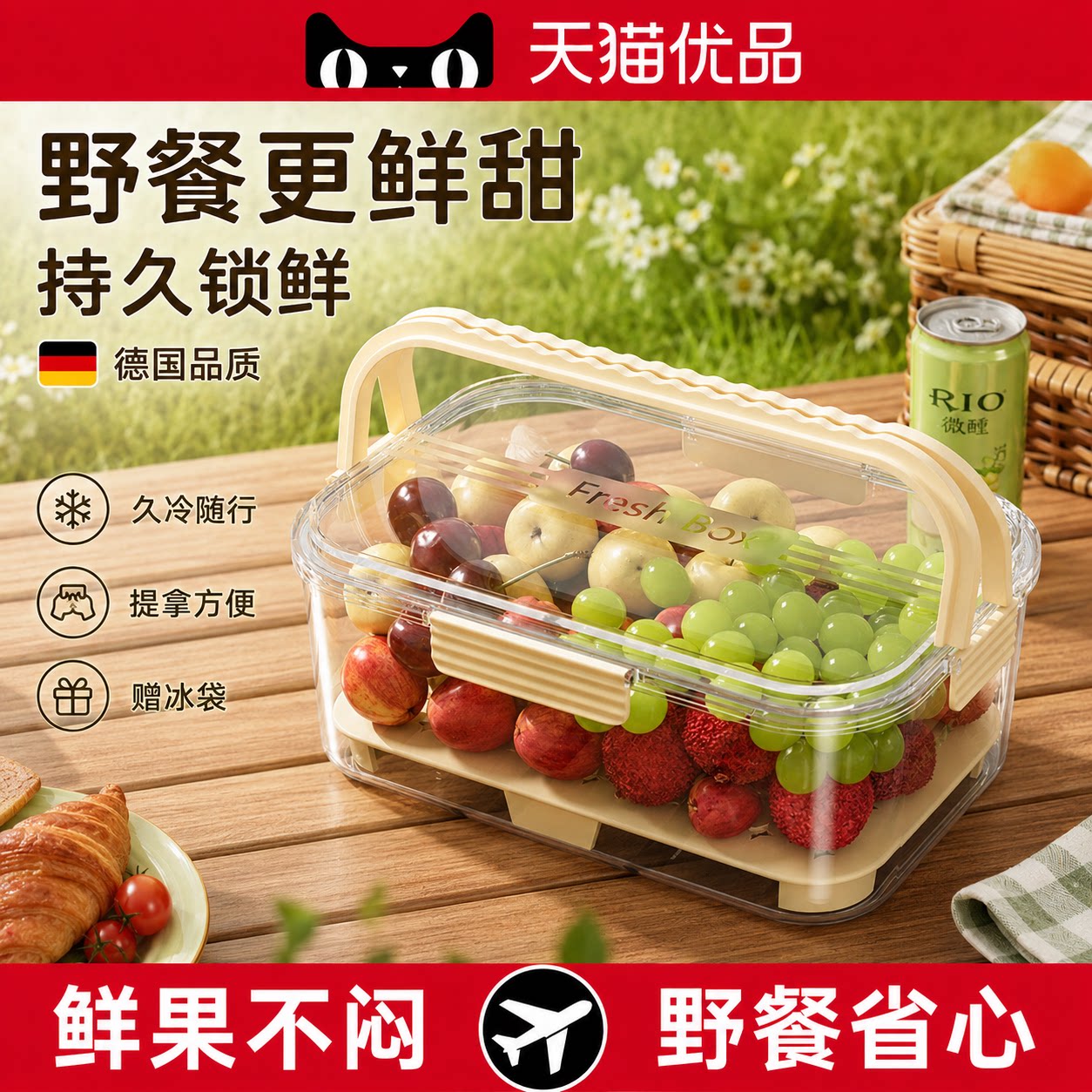 【央ma力荐】分隔保鲜餐盒
