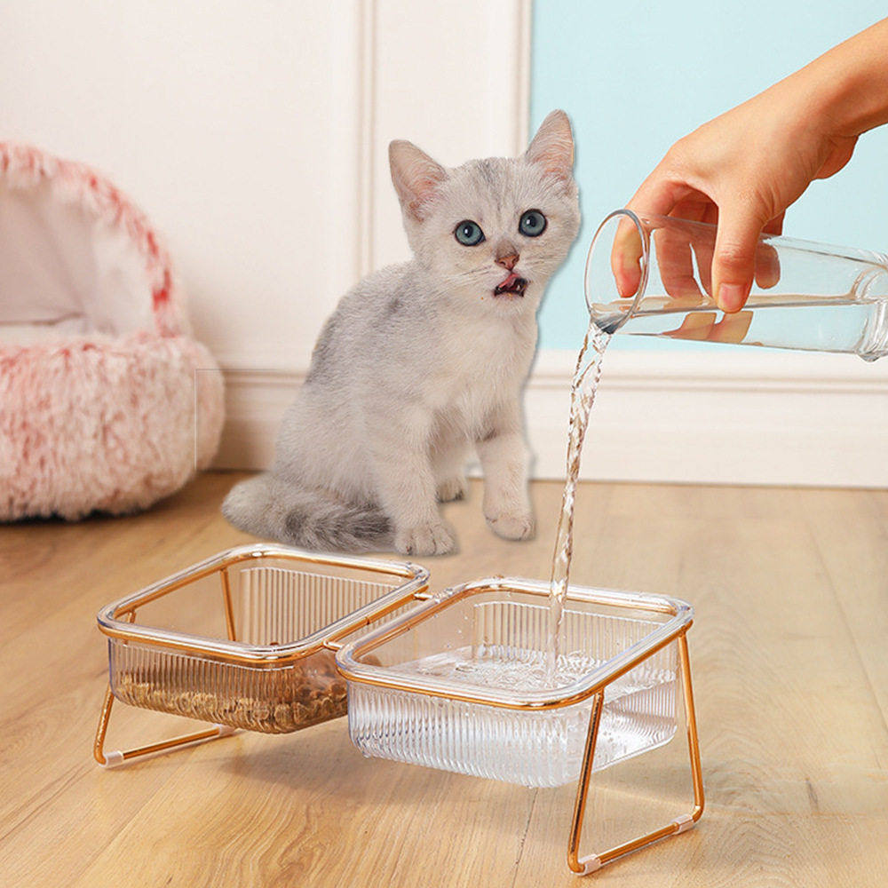 亚马逊狗碗猫食盆喝水碗金属架宠物斜口碗护颈猫碗,宠物/宠物食品及用品,宠物储粮桶,淘宝优惠券,粉丝福利购,淘宝优惠卷