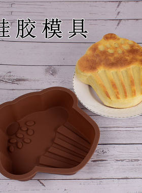 大号硅胶雪糕模具戚风慕斯吐司蛋糕圣诞装饰烘焙空气炸锅烤盘模具