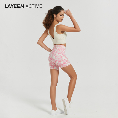LAYEEN ACTIVE 涞茵巴西花裤子 花轮 4分瑜伽健身防晒230905