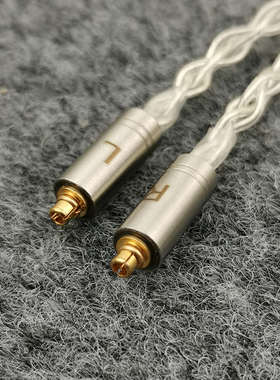 耳机升级线八股mmcx插头平衡6n单晶铜镀银线混编diy发烧音频线材