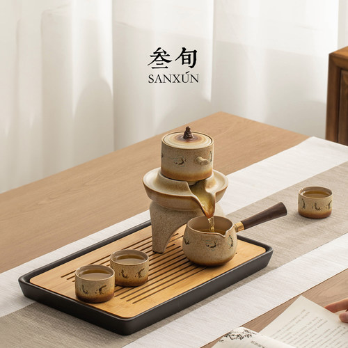 三旬敦煌文创懒人泡茶神器家用自动泡茶壶功夫茶具套装礼盒送长辈