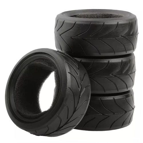 RC模型 1/10平跑橡胶加厚胎皮竞速94123 VX01 TT02 RS4 直径65mm