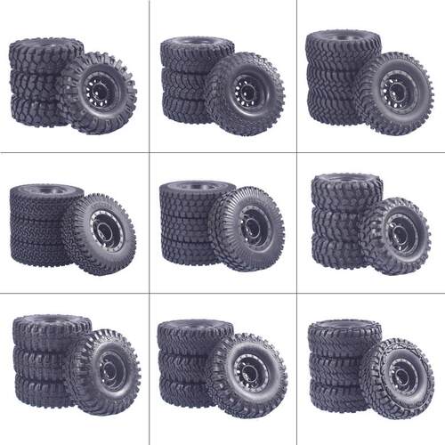 RC 1.9寸攀爬轮胎尼龙轮毂六角12mm石头胎90 96 98 108 114 120mm