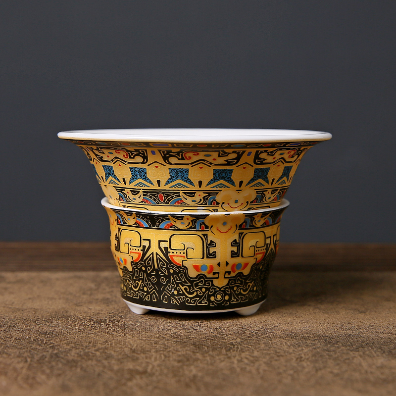 手工茶漏滤茶器泡茶过滤网器中式家用陶瓷茶叶滤茶器茶隔茶具配件