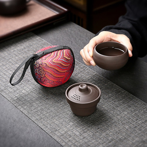 紫砂旅行茶具套装户外便携式旅游