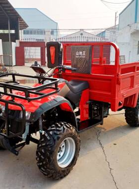 山地越野摩托车全地形300cc四轮摩托车汽油带斗四轮驱动沙滩车