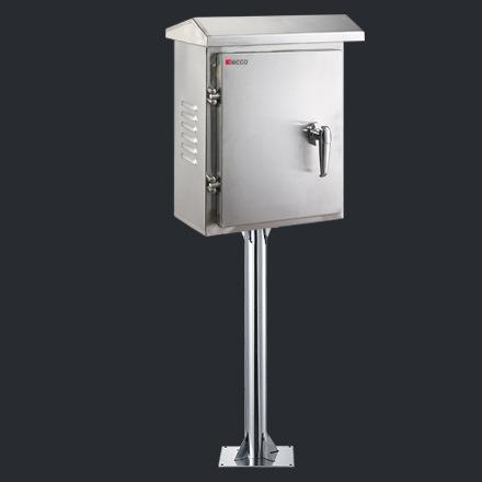 不锈钢防水箱/不锈钢立杆箱室外箱IP55配电箱/落地立杆充电箱