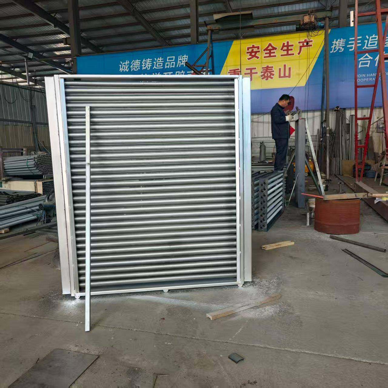 非标304不锈钢铝翅片蒸汽换热器翅片管空气热交换器蒸汽散