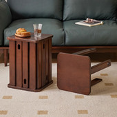 实木组合凳家用可叠放餐桌凳子加厚方凳叠叠凳四合一茶几凳备用凳