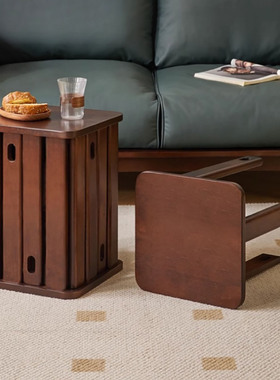 实木组合凳家用可叠放餐桌凳子加厚方凳叠叠凳四合一茶几凳备用凳