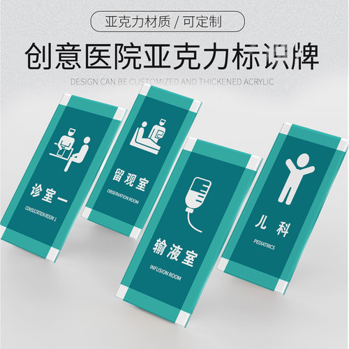 亚克力候诊医院科室处置标识牌