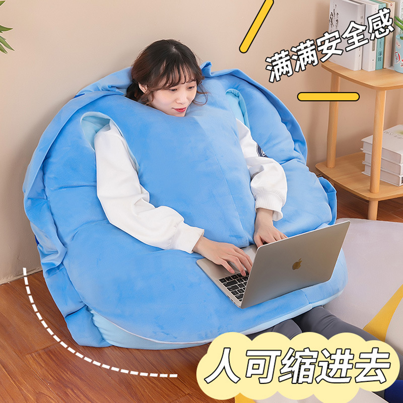 网红乌龟壳睡袋人穿儿童可穿戴衣服超大抱枕毛绒玩具送女