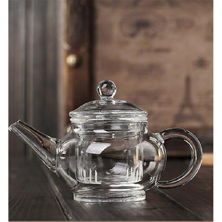 玻璃壶 玻璃茶具 灵秀壶加厚玻璃 250ML 功夫小茶壶6人胡