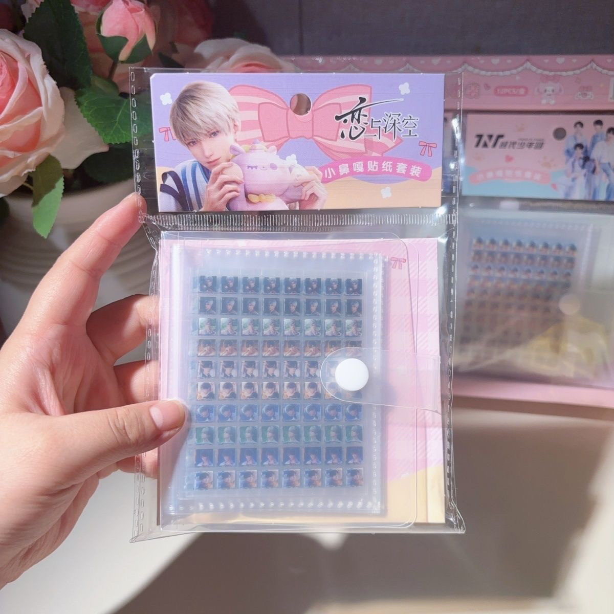 恋与深空小鼻嘎贴纸沈星回秦彻黎深人物周边迷你贴纸装饰卡册贴纸