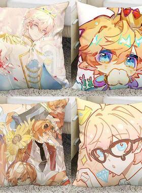 罗伊Roi动漫二次元周边抱枕同人家居印花沙发靠枕头阳台座椅坐垫