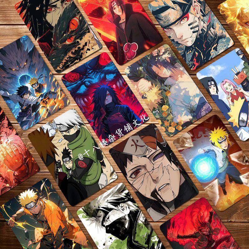 适用火影忍者镭射小卡55张盒装不重复精美旋涡鸣人佐助小樱周边LO