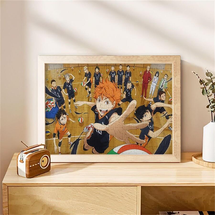 排球少年拼图动漫木质日向翔阳周边玩具桌面摆件可挂墙送礼物定制