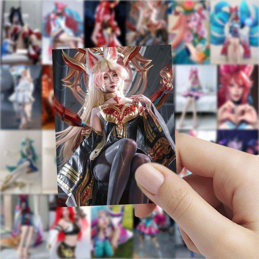189张英雄联盟角色cos贴纸高颜值性感纯欲美女周边手账装饰贴画
