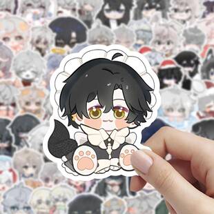 180张捉鬼师後日谈贴纸洛云影秦梧周边有趣高级时尚好看卡通