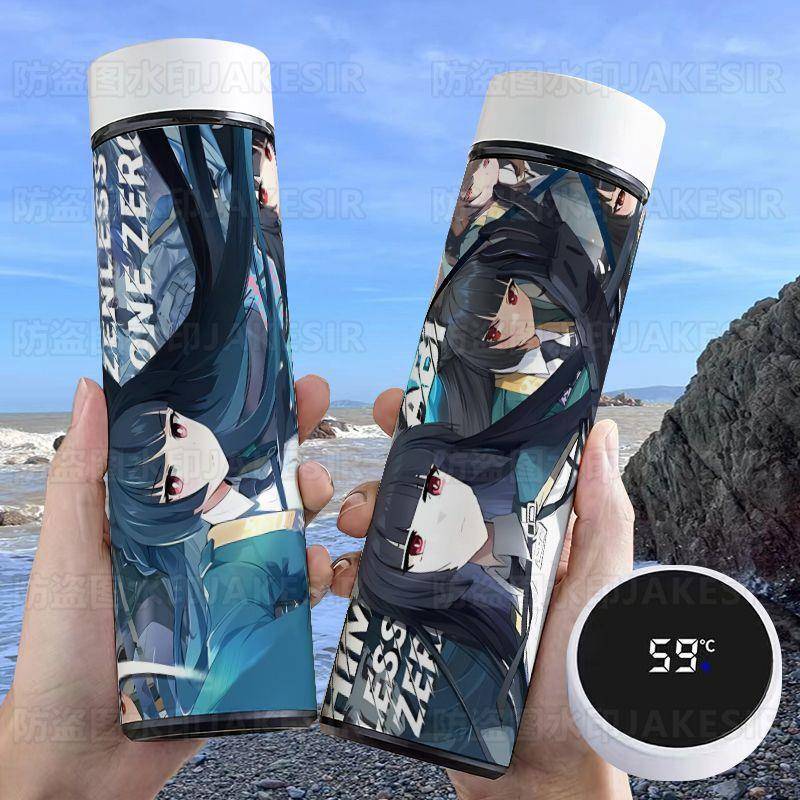 绝区零星见雅周边智能保温杯大容量不锈钢轻便携带温显水杯水壶