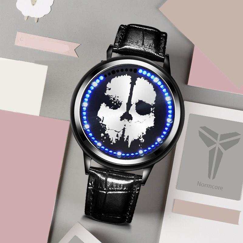 使命召唤游戏动漫周边幽二次灵同款led触摸屏手表防水学生男女