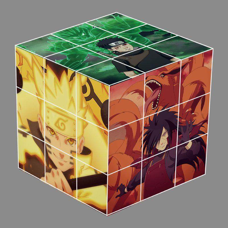 新款火影忍者三阶高颜值解压礼物拼图魔方男女学生益智创意玩具可