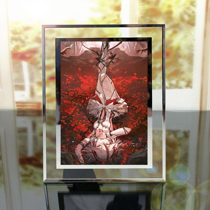 【672人收藏】鸣潮椿周边水晶玻璃相框照片玻璃相框定制周边同款
