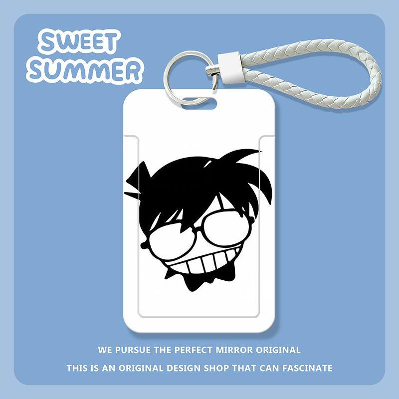 名侦探柯南学生滑盖卡套饭卡公交卡身份证件保护套门禁卡校园收纳