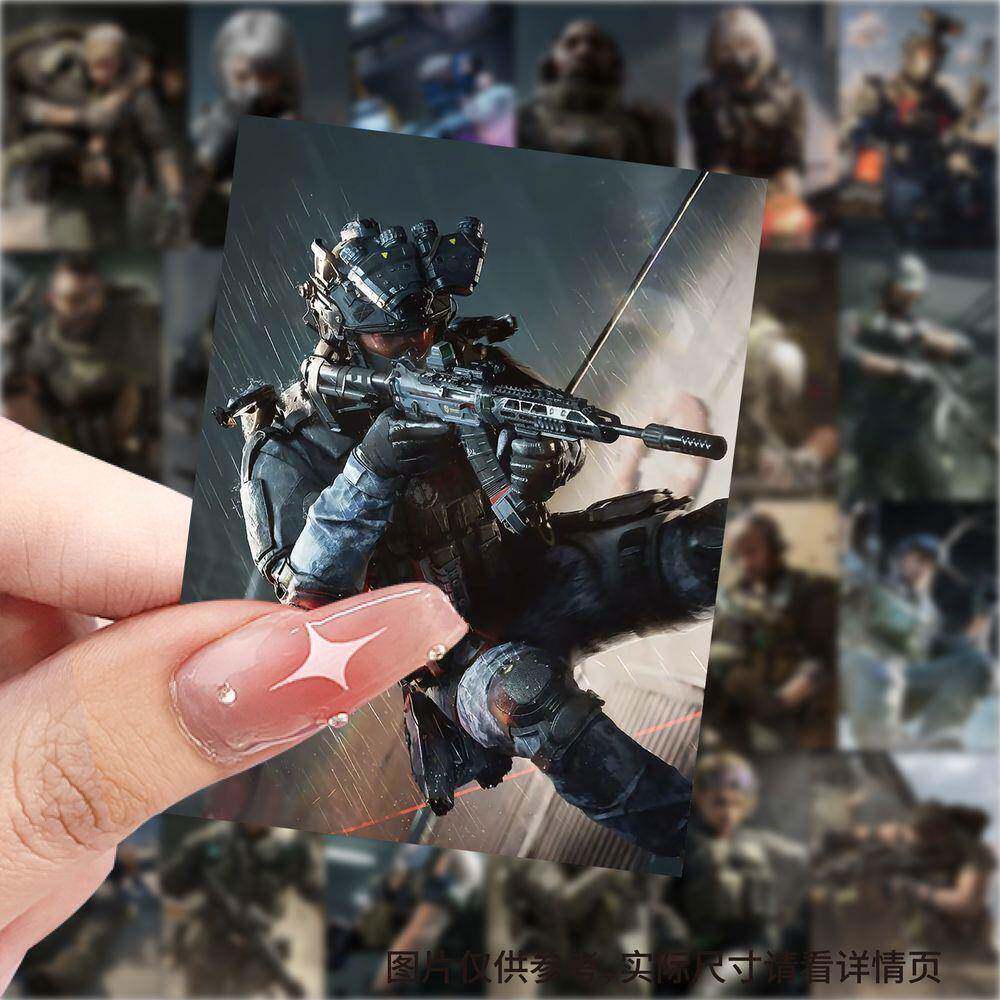 180张三角洲干员卡面贴纸超帅笔记本威龙骇爪红狼蜂医乌鲁鲁防水