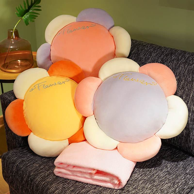 抱枕被子两用办公室折叠靠枕靠垫趴睡枕汽车内车载二合一枕头毯子