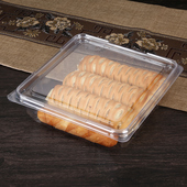 塑料一次性透明面包果切水果盒子食品盒糕点蛋糕打包盒长方形有盖