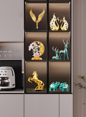 寓意好的摆件客厅玄关轻奢酒柜电视柜家居春节装饰品现代套装组合