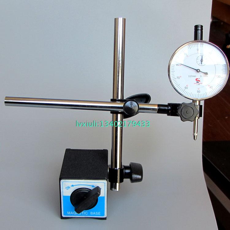 侧杆磁性表座 杠杆式磁力表座CZ-6A+机械百分表0-10mm 好品质
