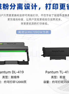 奔图M6700DW 6709 7109无线自动双面高速黑白激光打印机复印扫描