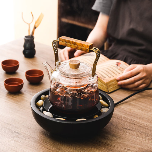 古舍电陶炉煮茶器家用送礼智能高档茶炉小号烧水玻璃壶静音泡茶